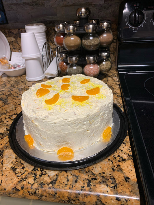 Two-Layer Mandarin Orange Cake